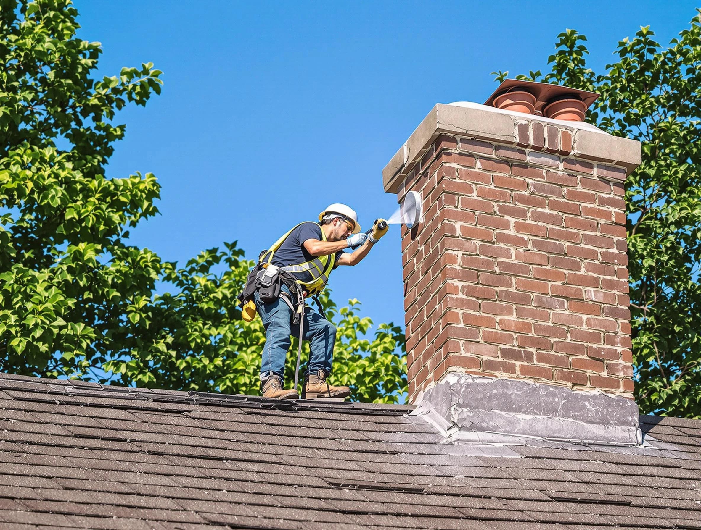 Parsippany-Troy Hills Chimney Sweep performing an inspection with advanced tools in Parsippany-Troy Hills, NJ
