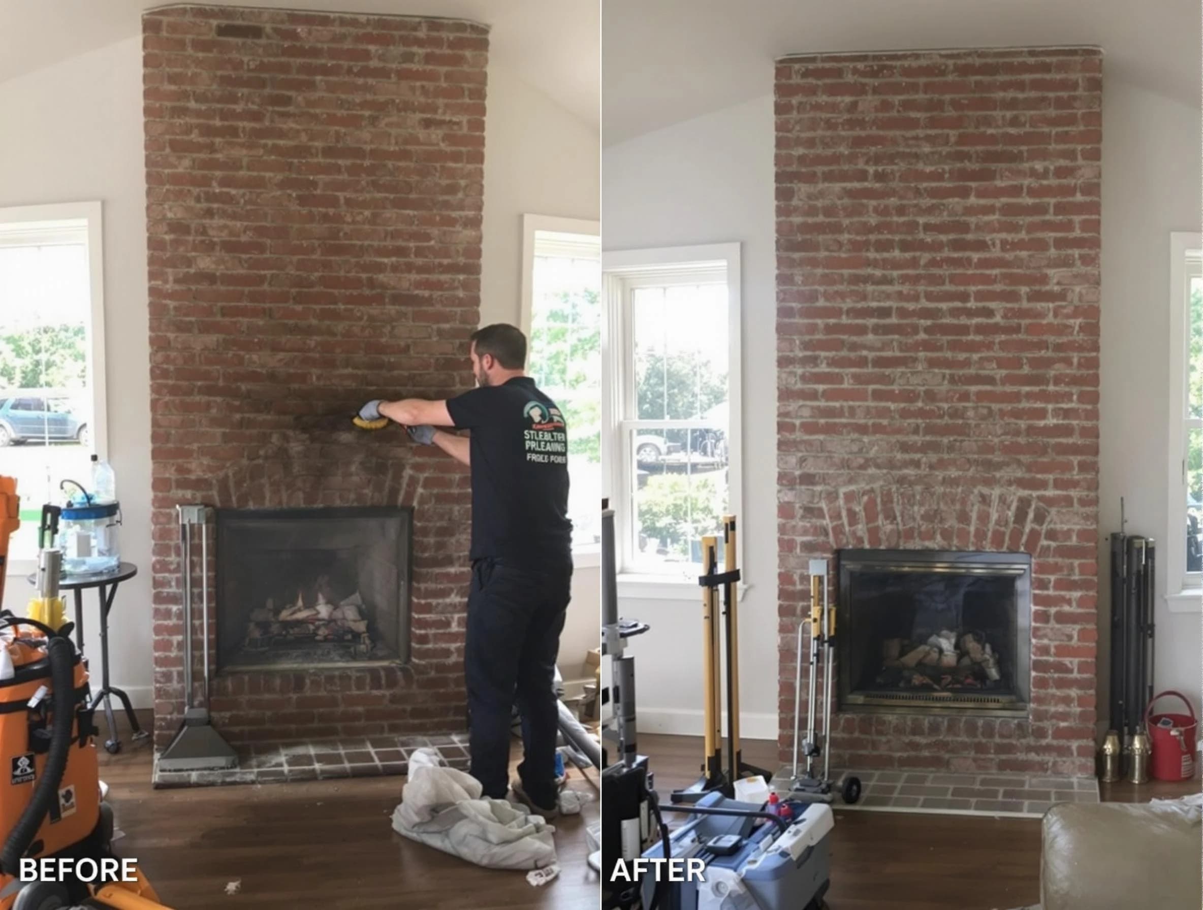 Finished chimney sweeping service by Parsippany-Troy Hills Chimney Sweep in Parsippany-Troy Hills, NJ