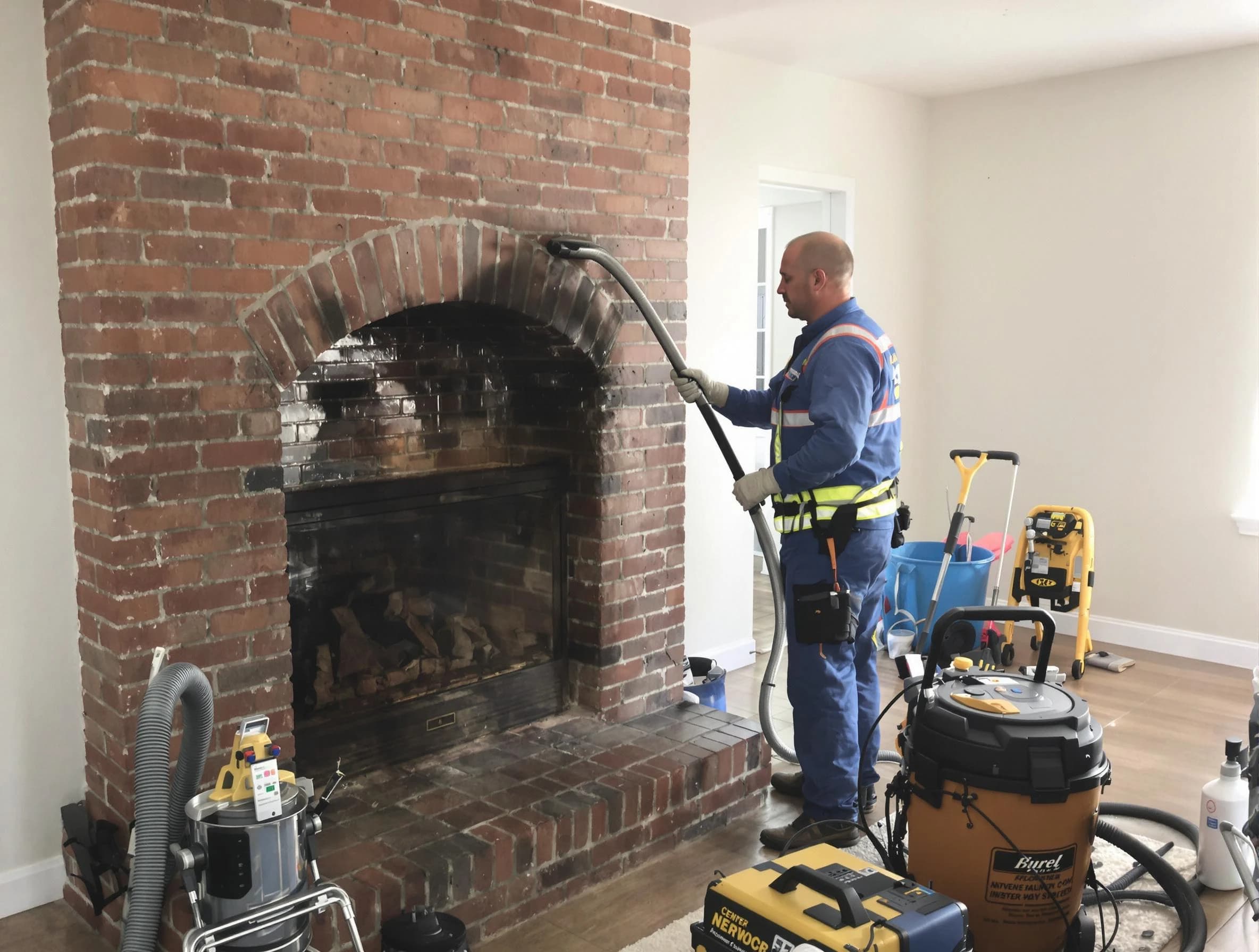 Parsippany-Troy Hills Chimney Sweep expert performing detailed chimney sweep in Parsippany-Troy Hills, NJ