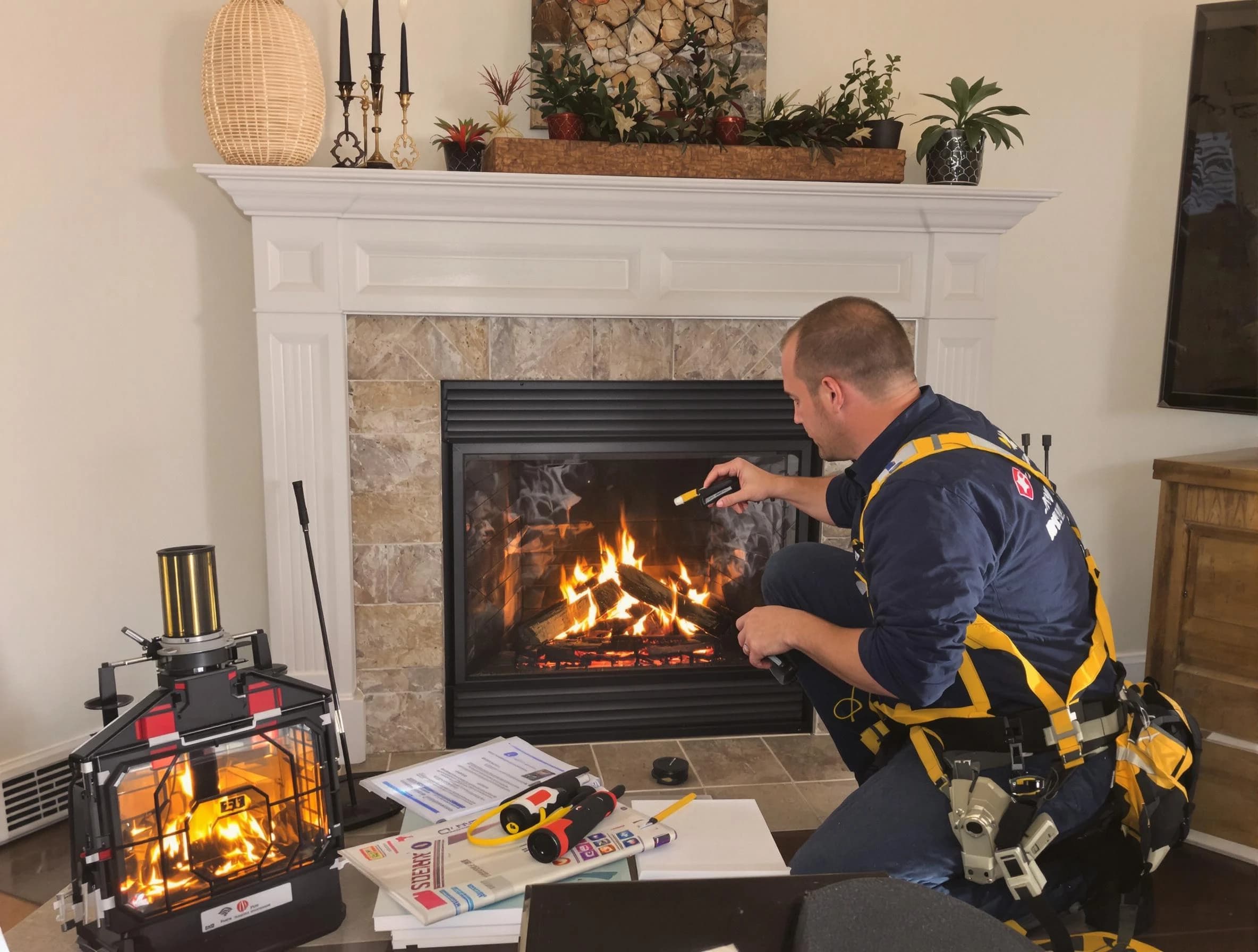 Safety-focused fireplace inspection by Parsippany-Troy Hills Chimney Sweep in Parsippany-Troy Hills, NJ