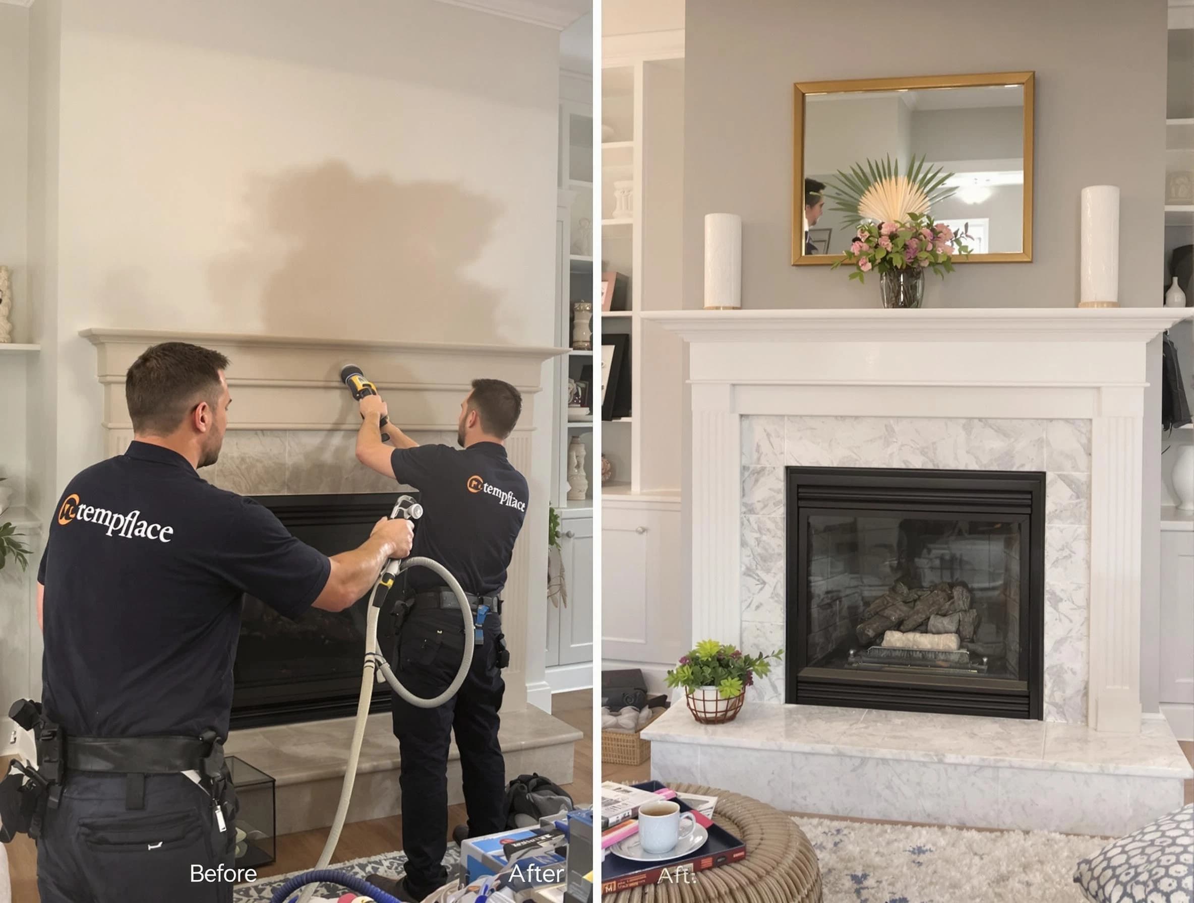 Professional soot removal by Parsippany-Troy Hills Chimney Sweep team in Parsippany-Troy Hills, NJ