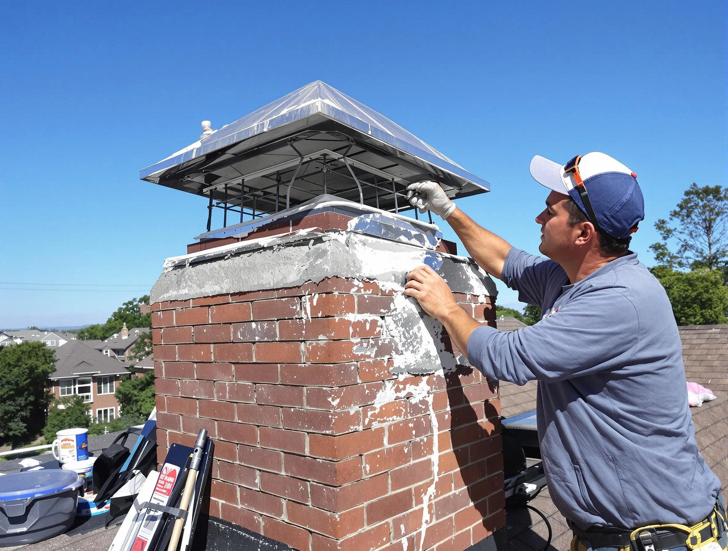 Chimney Crown Services service in Parsippany-Troy Hills, NJ