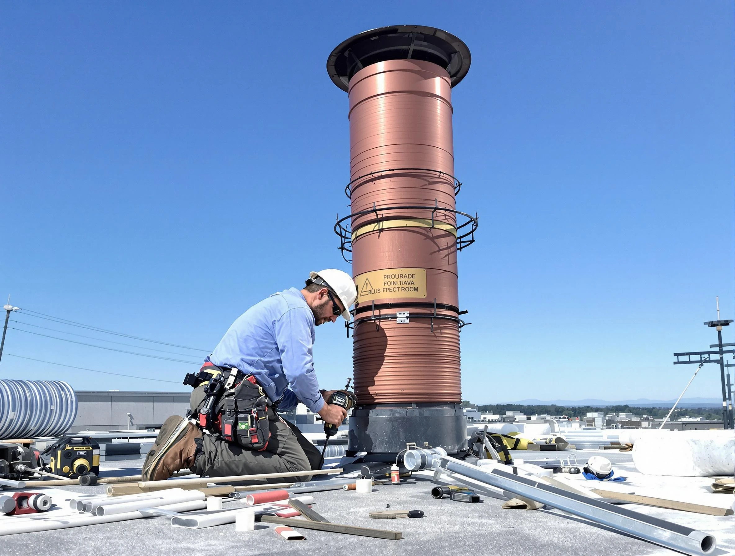 Installed chimney liner by Parsippany-Troy Hills Chimney Sweep in Parsippany-Troy Hills, NJ