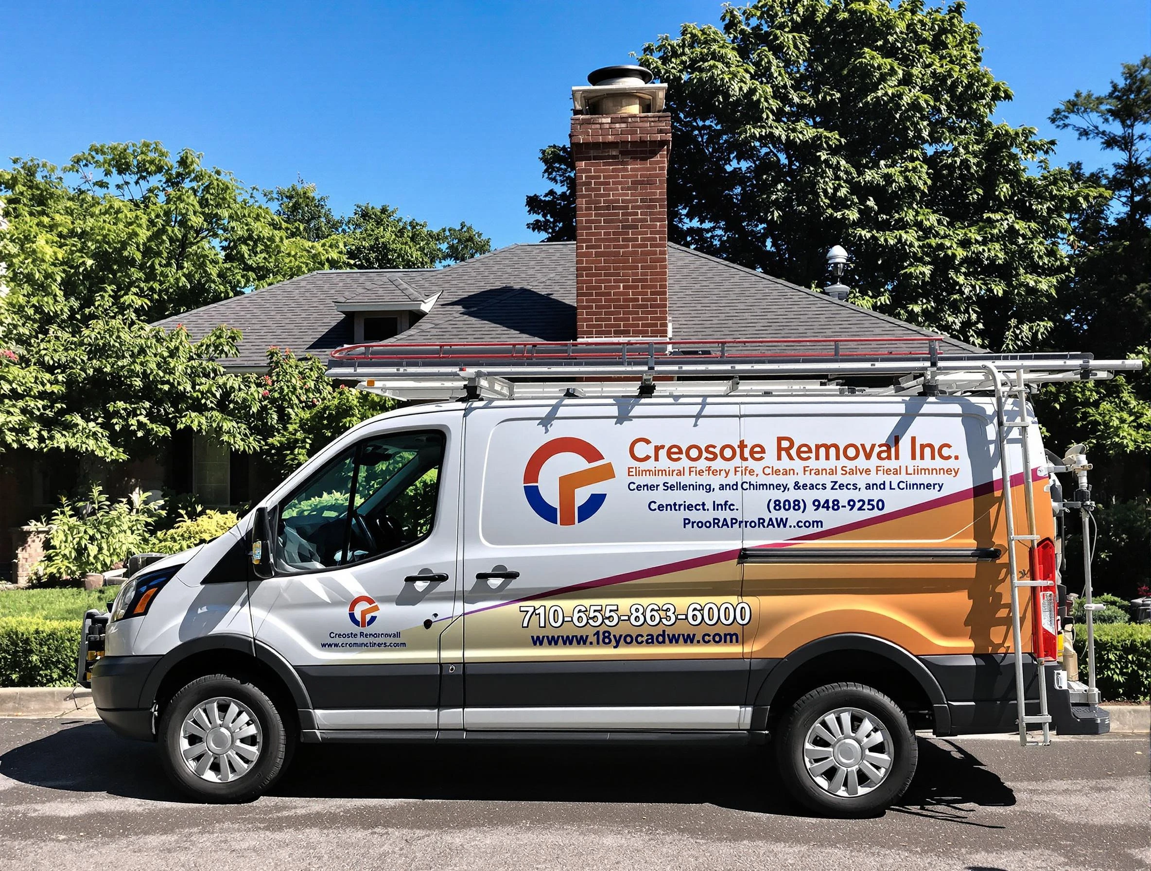 Parsippany-Troy Hills Chimney Sweep technician removing creosote safely in Parsippany-Troy Hills, NJ